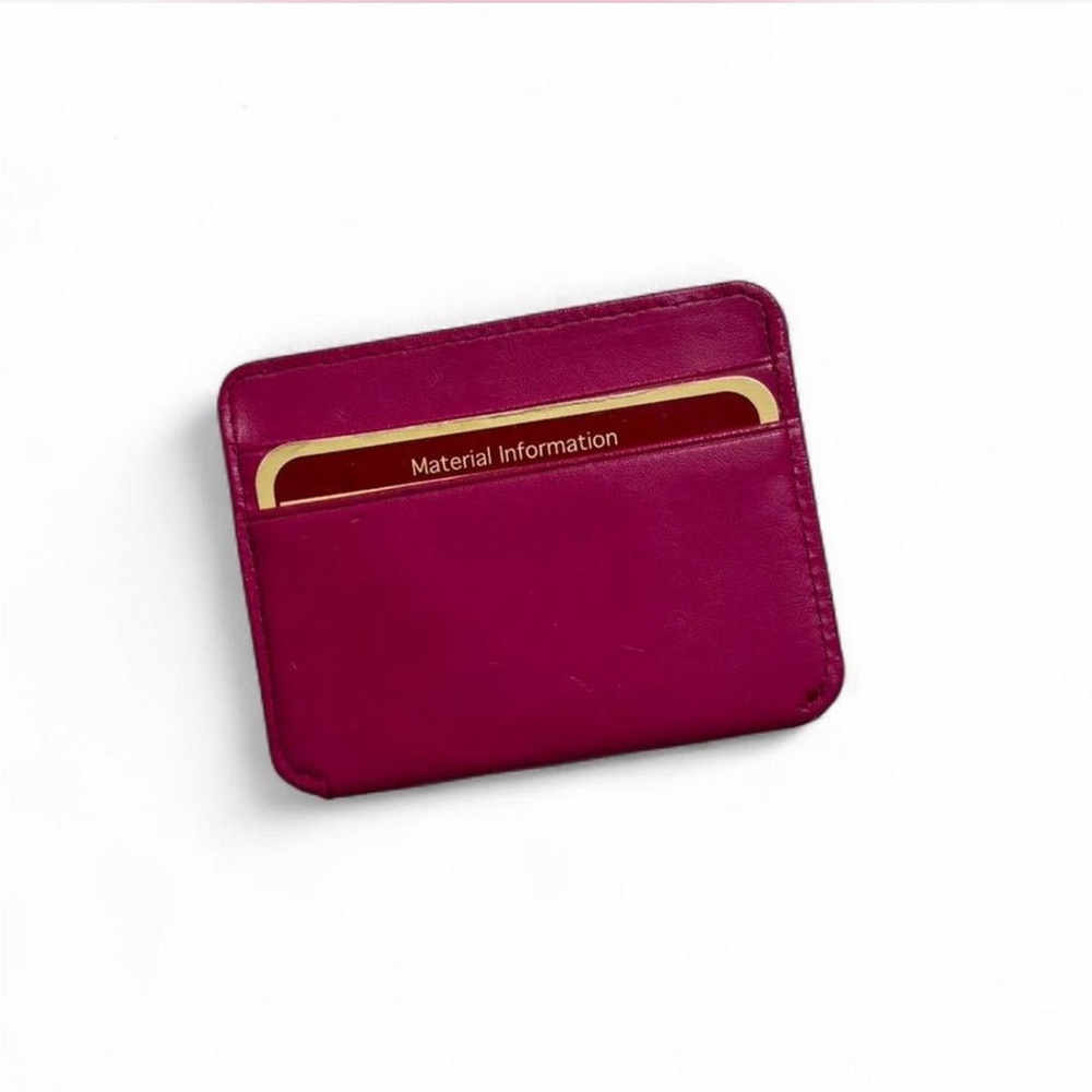 Buxton Vintage Hot Pink Leather Card Holder Coach Inspo